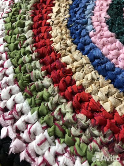 Коврик круглый ручной работы для дома и дачи