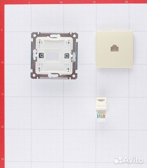 Розетка компьютерная Master рск-400-01 скрытая уст