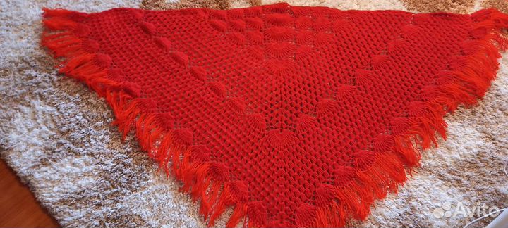 Шаль вязаная 220смХ120см