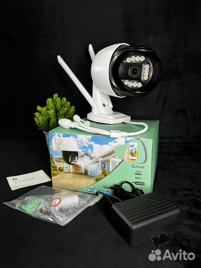 Поворотная 4G камера видеонаблюдения с sim картой