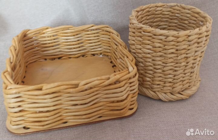 Салфетница и карандашница из эколозы