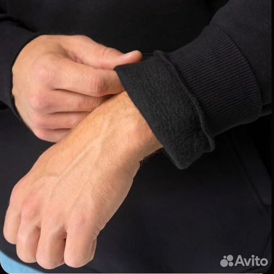 Толстовка мужская с капюшоном 52-54/ Худи мужское