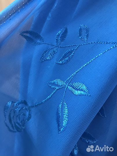 Продаю отрез искусств. шифона с вышивкой