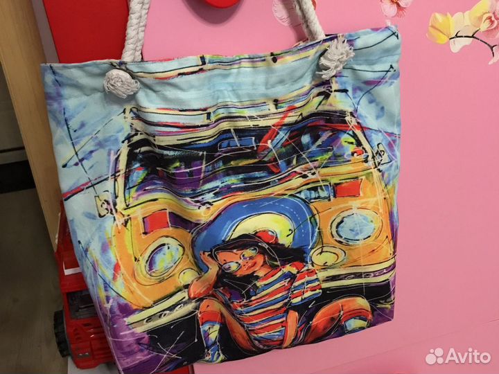 Сумка женская пляжная/ шопер