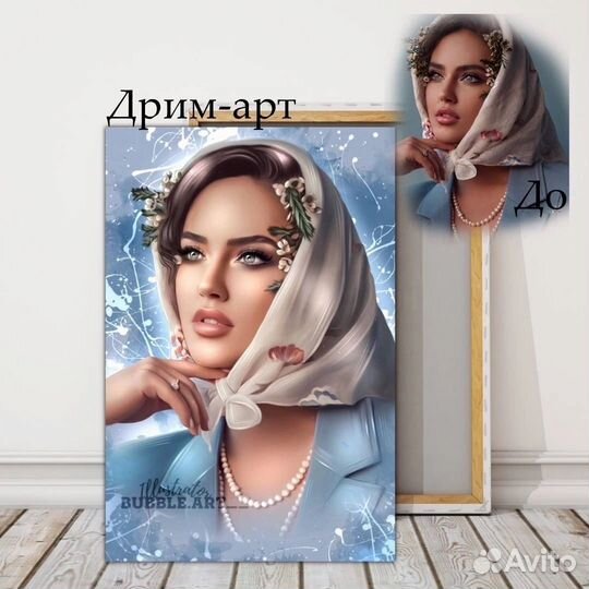 Печать на холсте тара