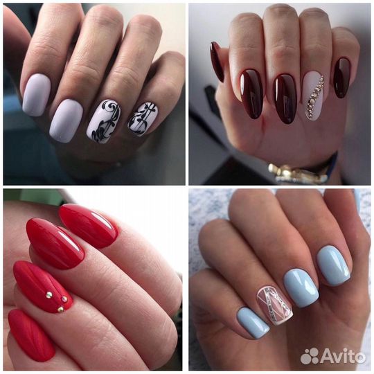 Наращивание ногтей маникюр гель-лак укрепление