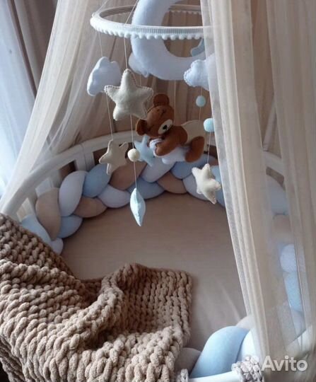 Бортик косичка Подушка Балдахин