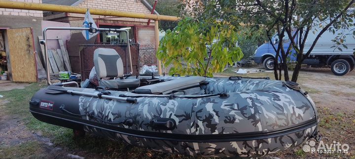 Моторная лодка Хантер 380 про Ямаха 9.9(15)