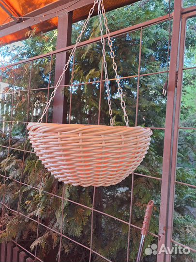 Плетеные горшки из ротанга