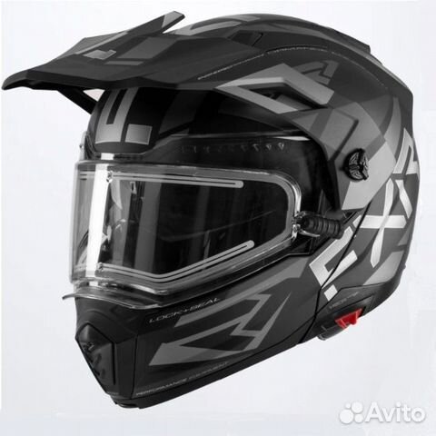 Шлем снегоходный FXR Maverick-X Black Titanium (эп