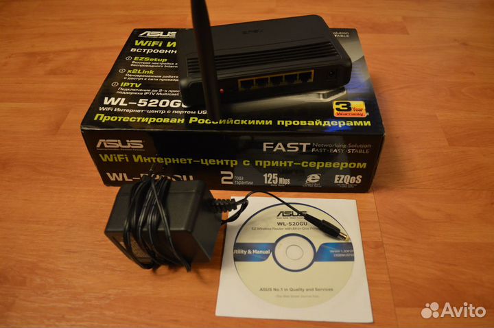 Роутер asus WL-520GC