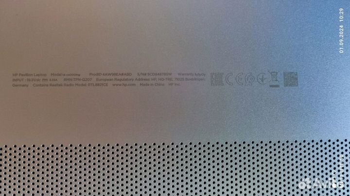 Ноутбук HP Pavilion Model 14-ce0001ng