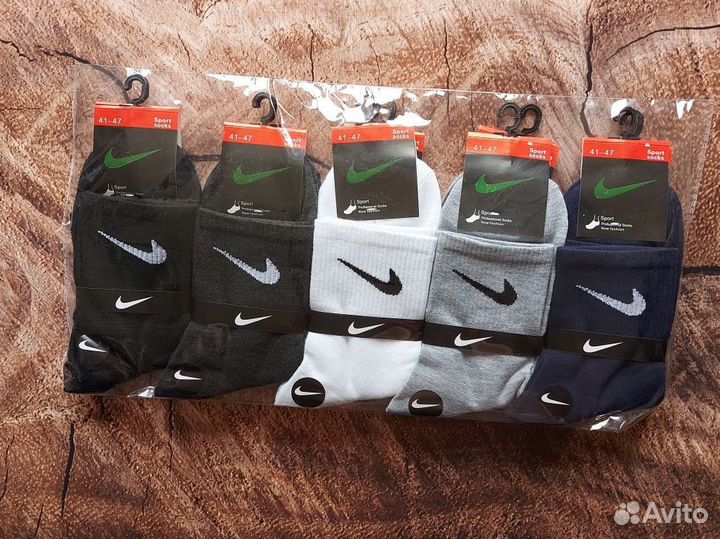 Носки Nike Adidas Jordan белые