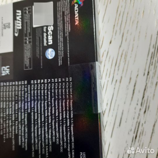 SSD накопитель adata legend 960M M.2 2280 1 тб
