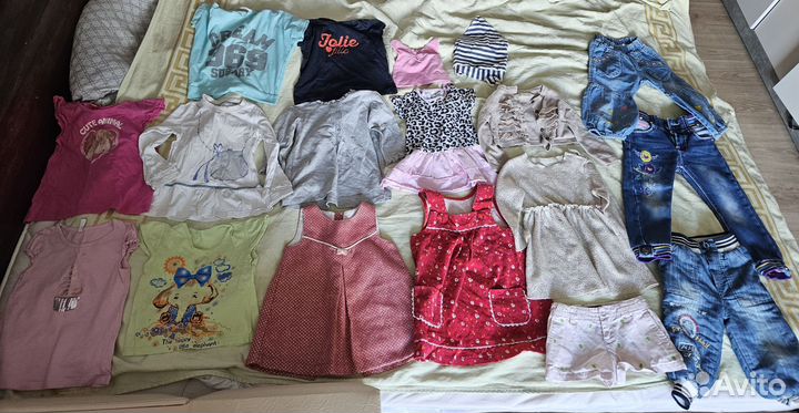 Пакет одежды на девочку от 1года до 3х лет