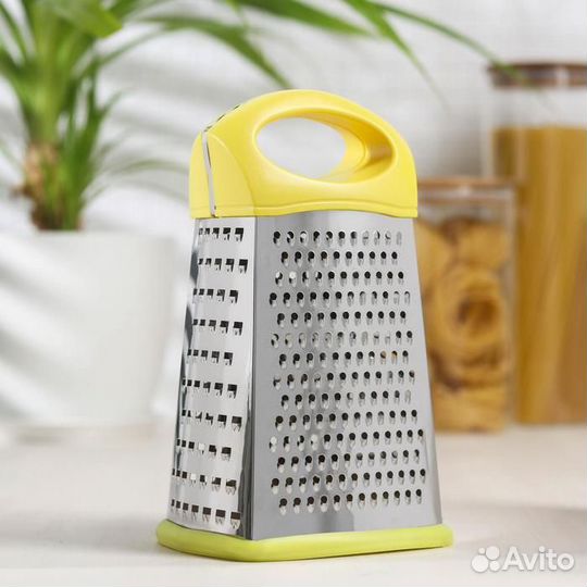 Тёрка четырёхгранная «Релайн», 141223 см, прорезин