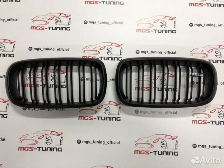Решетка в BMW Х6 f16 в стиле Х6 М черная матовая