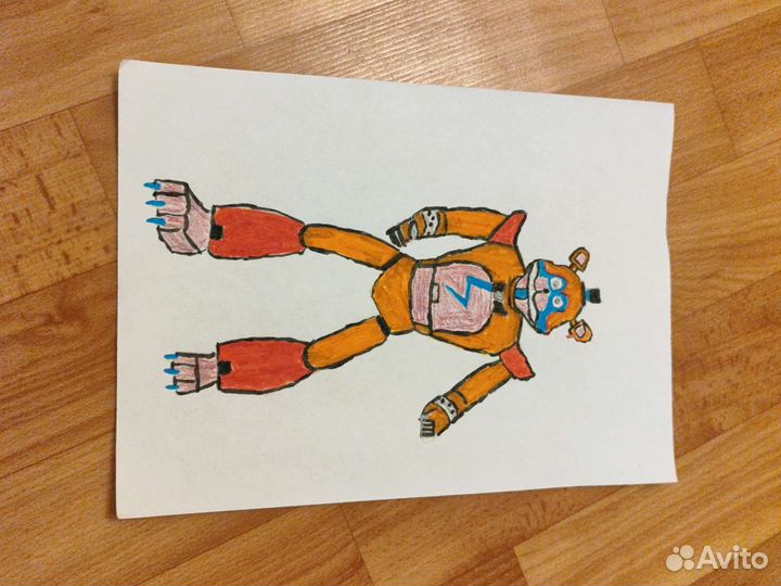 Рисунок марионетки и фреди