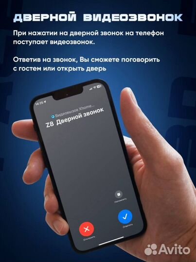 Умный дверной замок с удаленным управлением, видео