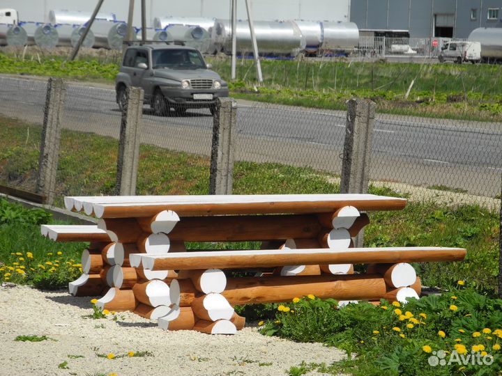 Сруб Дачной мебели из оцилиндрованного бревна