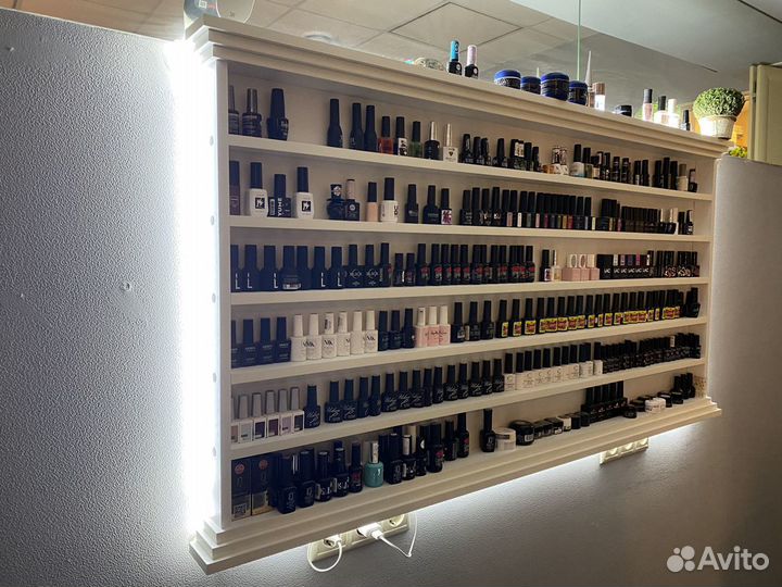 Полка для гель лаков с подсветкой