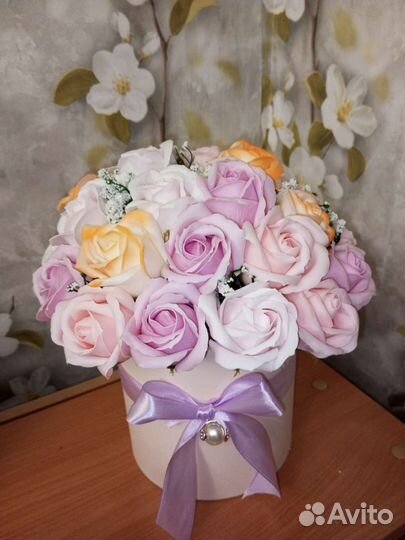 Букет из мыльных роз от