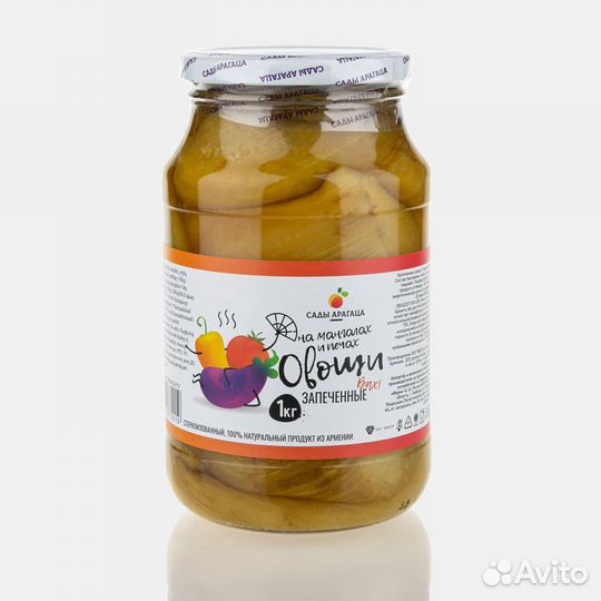 Консерва Запеченные Овощи Сады Арагаца 1кг