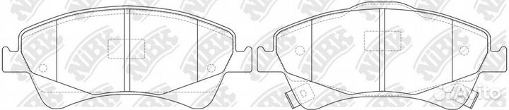 Колодки дисковые nibk PN1837