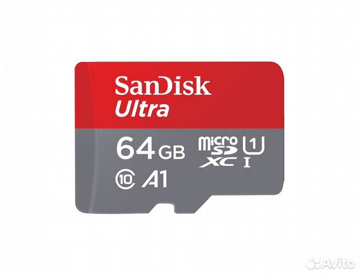 Карта MicroSD SanDisk Ultra на 64GB