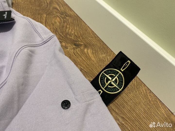 Кофта Stone Island 1/4 zip лавандовая M-XL