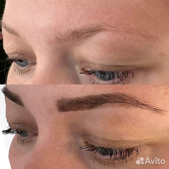 Окрашивание бровей, долговременная укладка