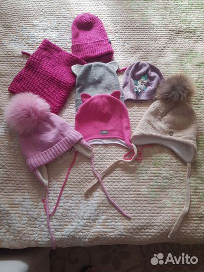 Шапочки для девочки 48-50