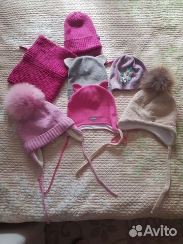 Шапочки для девочки 48-50