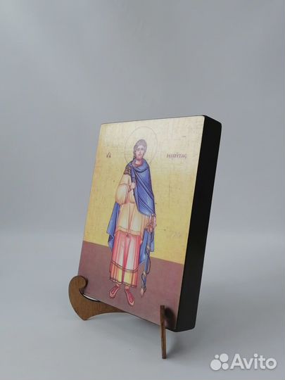 Святой Никита Готфский, 15x20x3 см, арт А6721