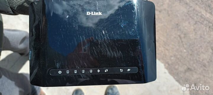 Роутер D-Link DSL-2640U в рабочем состоянии