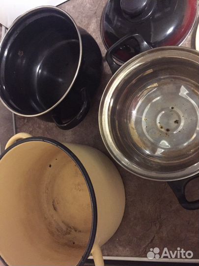 Набор из 3-х кастрюль, досок, сковорода Кукмара