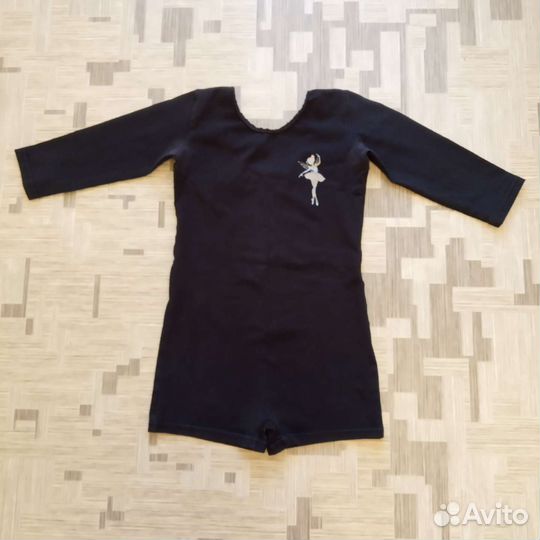 Купальник для гимнастики р.36 черный (134)