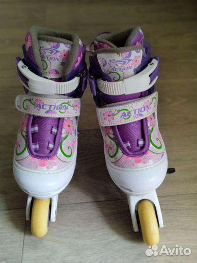 Роликовые коньки детские раздвижные