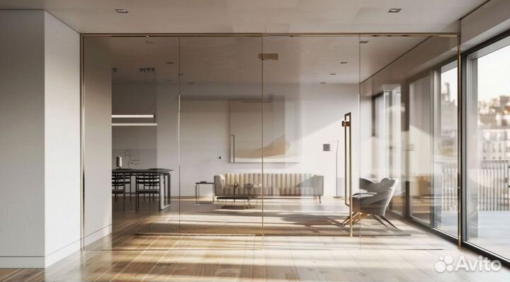 Двери стеклянные