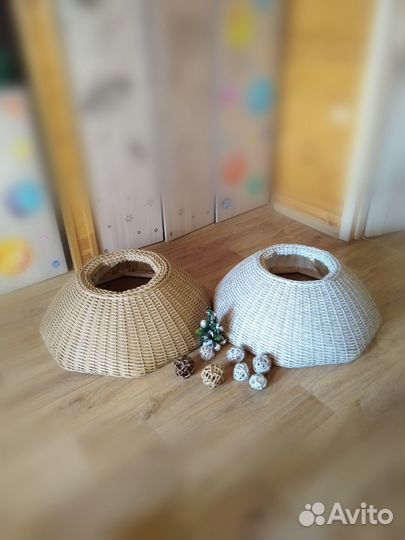 Корзина юбка для ёлки для любой крестовины