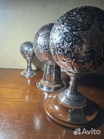 Футбольный мяч из серебра