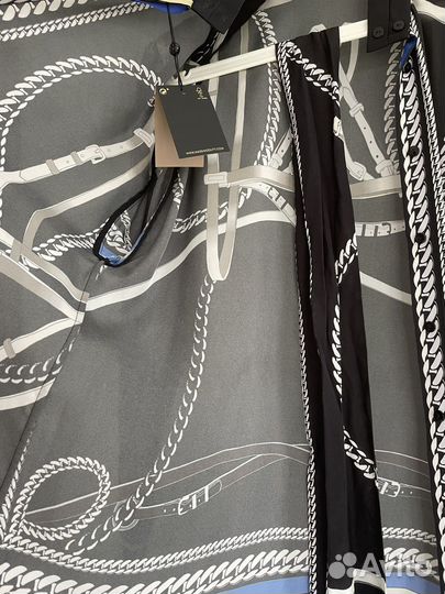 Massimo dutti блузка рубашка новая черная xs