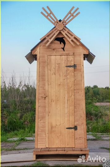 Дачный туалет деревянный ELE1005