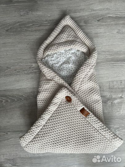 Конверт плед loom на выписку зима/демисезон