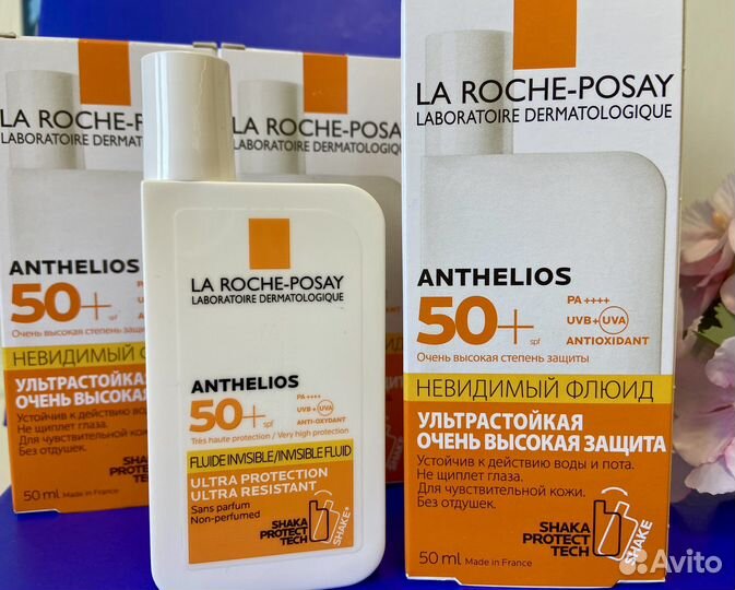 La roche posay anthelios fluid spf 50 shaka 50 мл