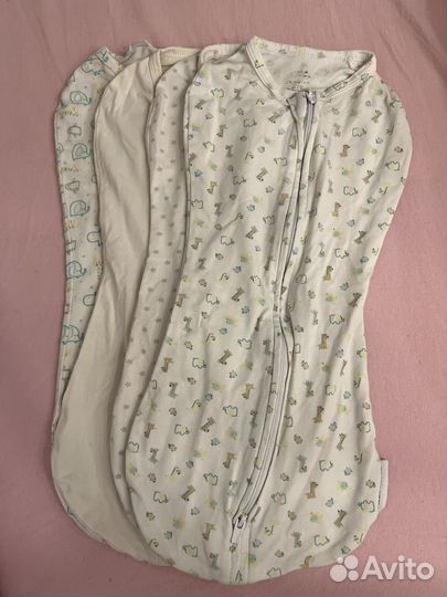 Пеленка-кокон на липучках и на молнии