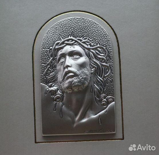 Серебряная икона Страсти Христовы