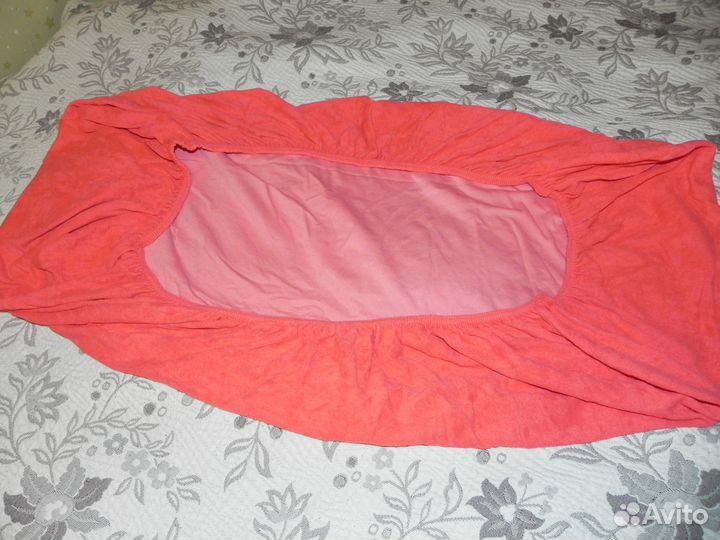 Простыня махровая трикотажная 120х60 на резинке