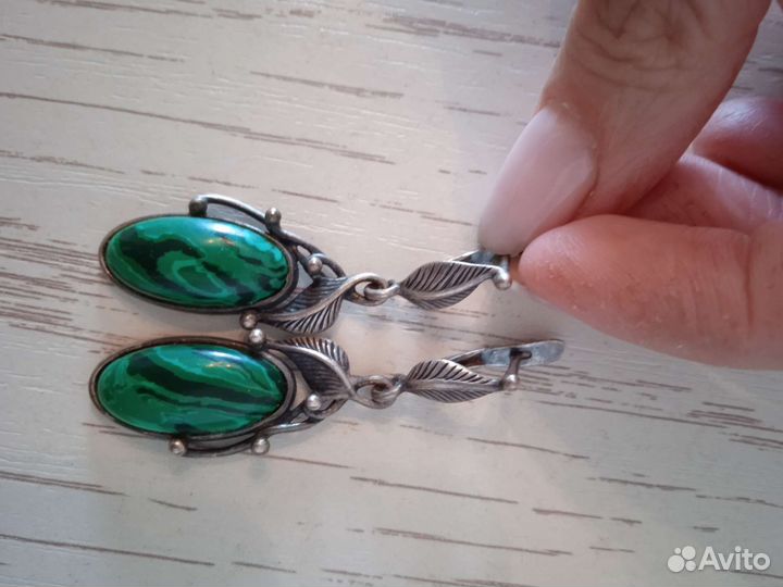 Серьги из мельхиора