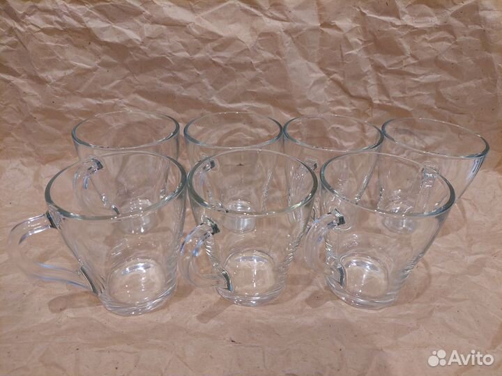 Кружки прозрачные грация 7 шт